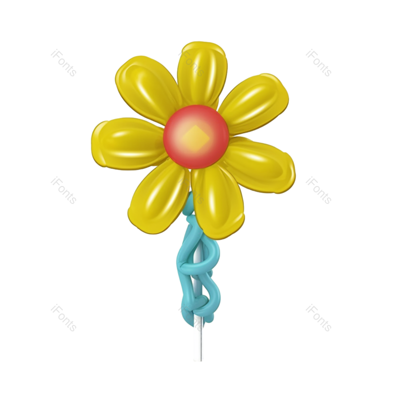 鲜花图片,气球元素,派对PNG,生日免抠素材